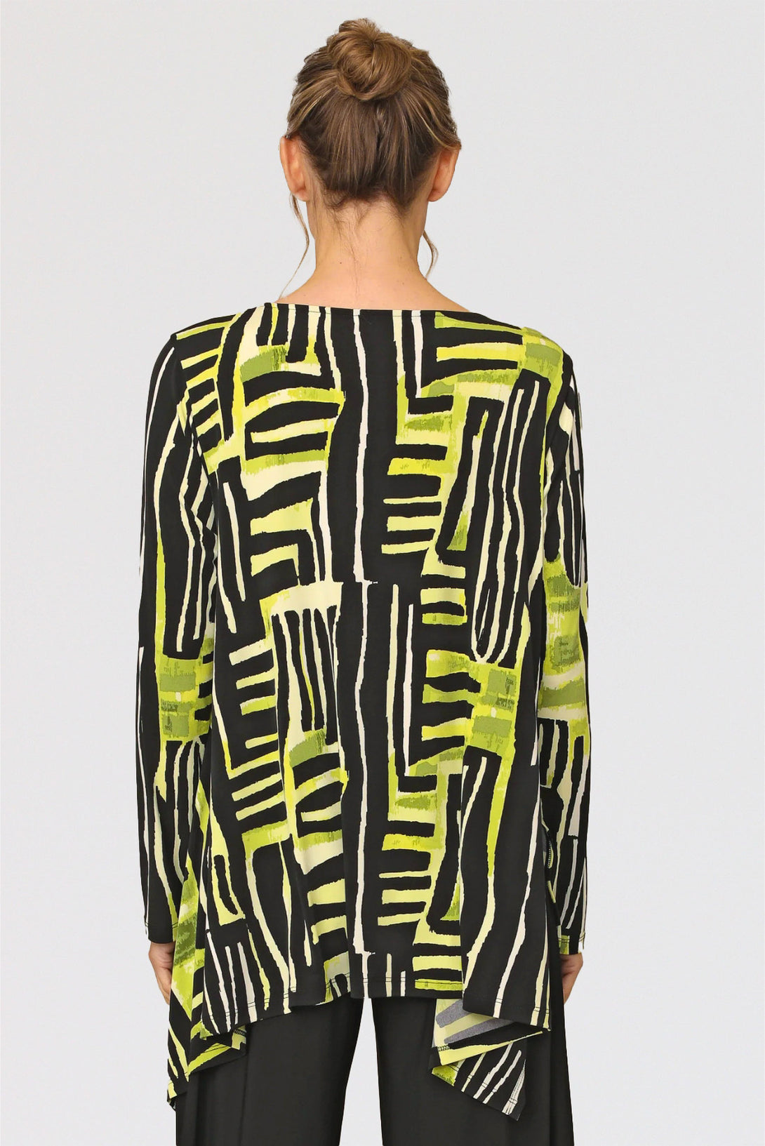 Chalet-Ceci-Womens-Clothing-Reanna-Shirt-Top-Tunic-Bamboo-Green-Black-Print