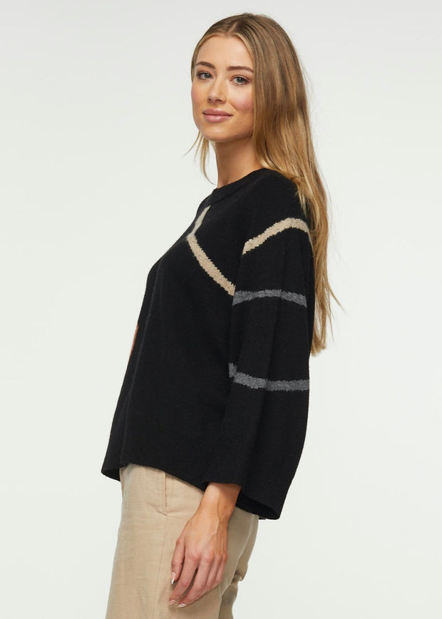 Zaket & Plover Swirl Sweater (Sweater Knit) {Black}