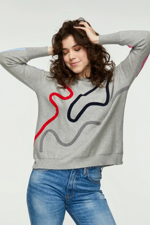 Zaket & Plover Curly Wurly Sweater (Cotton Knit){Marl}