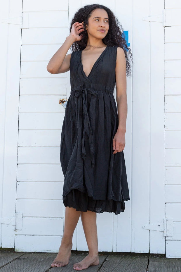 CP Shades Julia Dress (Cotton/Silk) {Black/Ink}