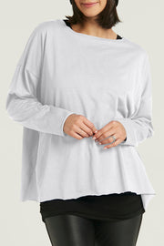 PLANET by Lauren G. Boxy Tee (Cotton Tee's) {White/Black}