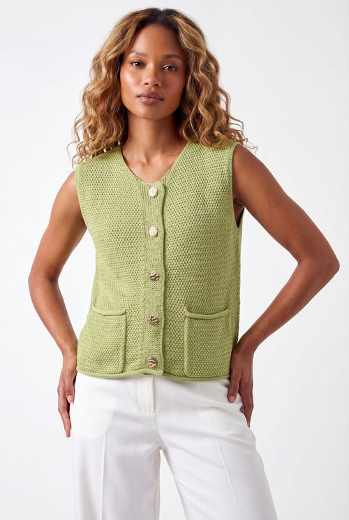 Sweater Vest with Pockets