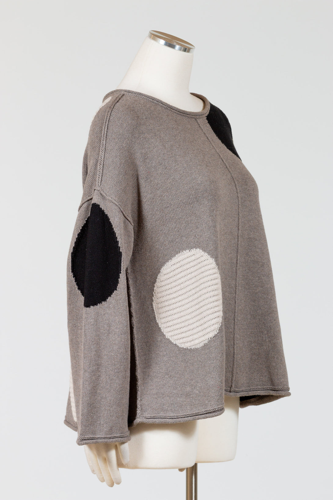 Olivia by Habitat Circle Pullover in cotton knit playful, timeless everyday style.