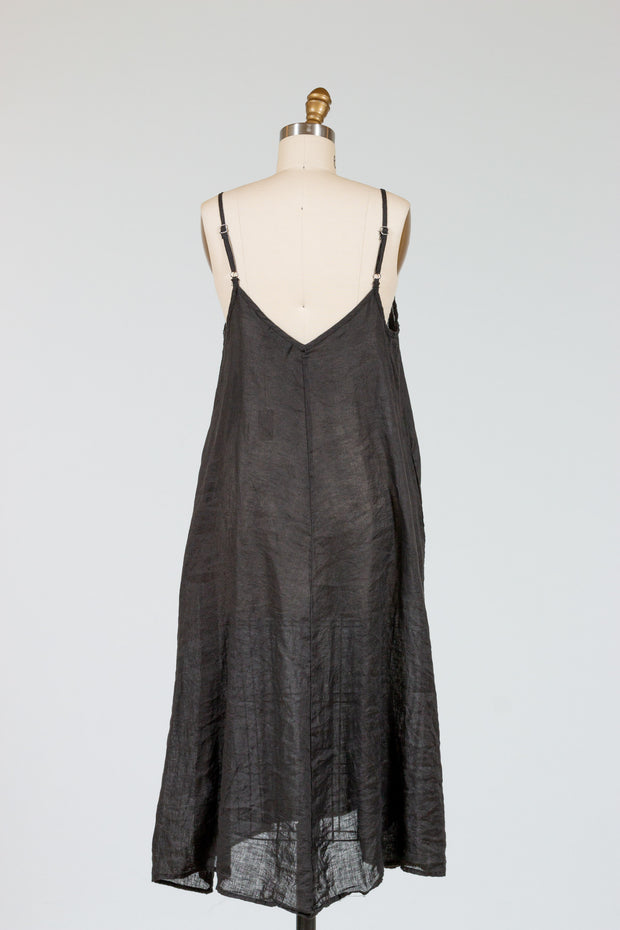 CP Shades Fairie Dress is an easy light weight linen slip dress, loose fit with spaghetti straps and A-line shape.