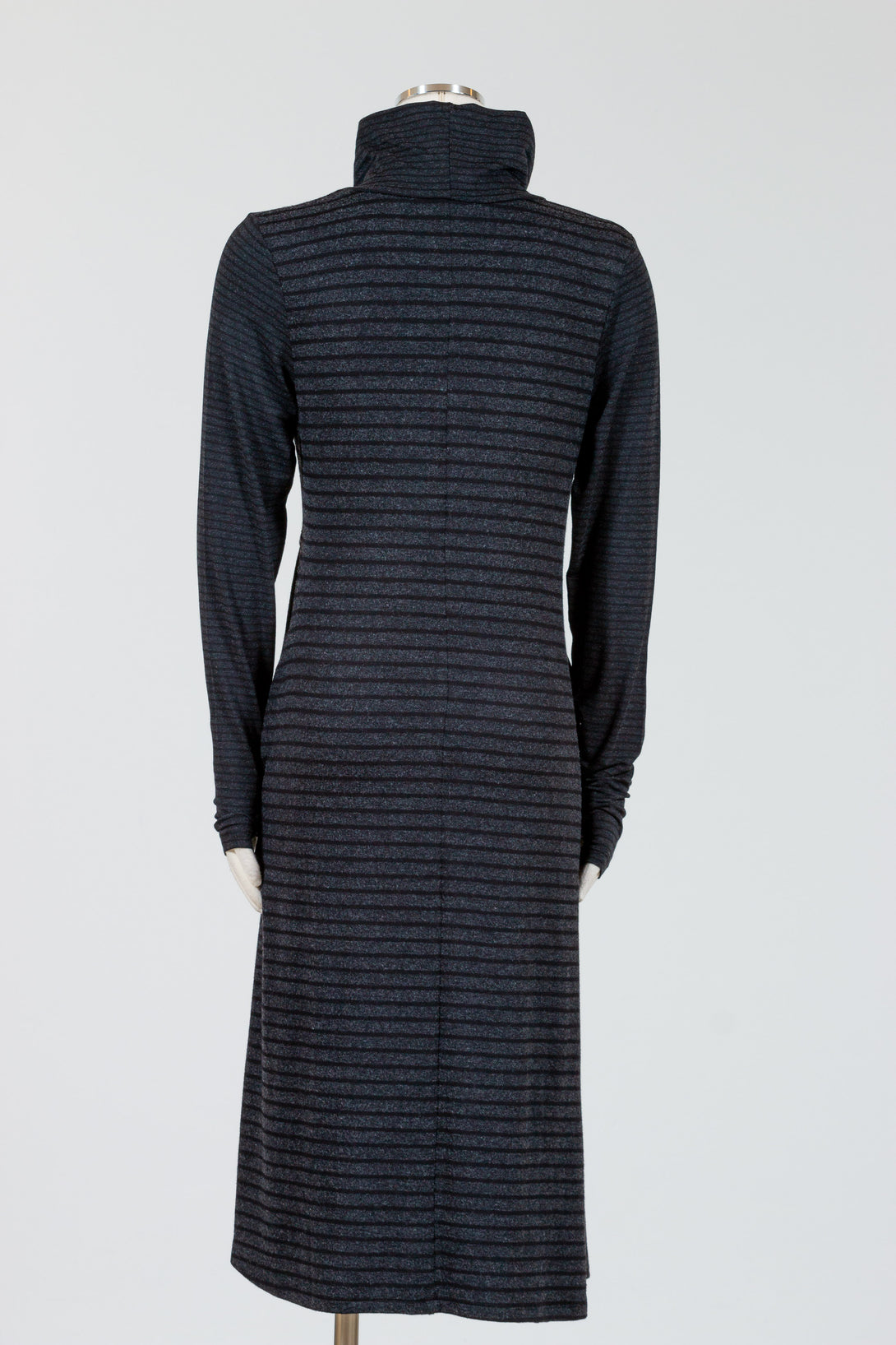 Kozan-Juniper-Dress-Jersey-Black-Grey-Stripe