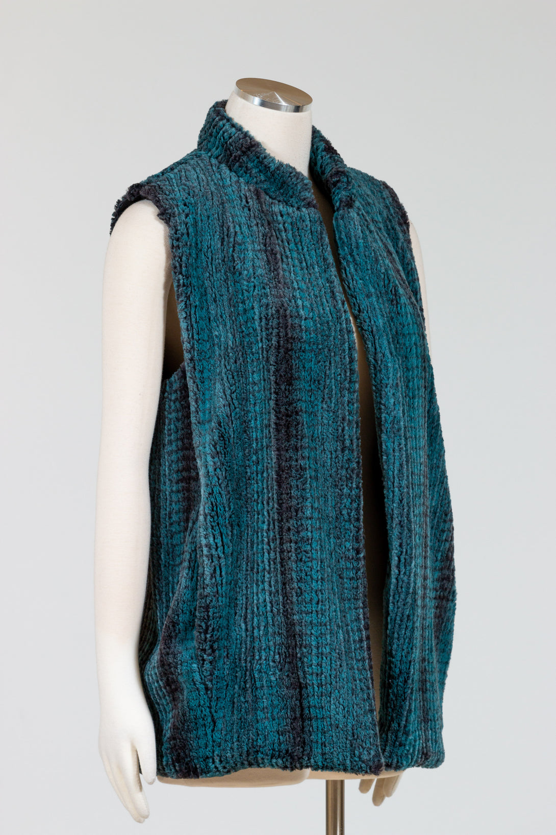 Capote-Reese-Banded-Vest-Fur-Turquoise