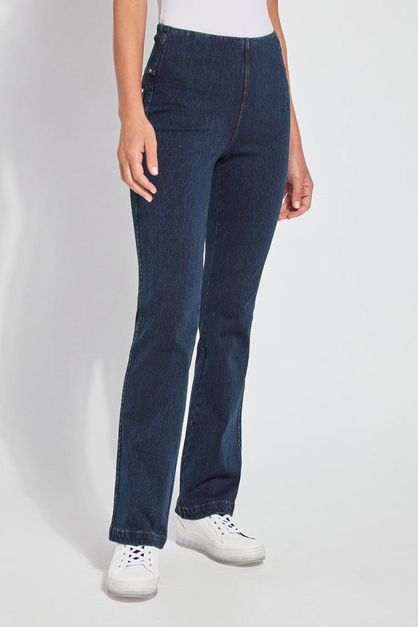 LYSSÉ Baby Bootcut Denim Jean Indigo