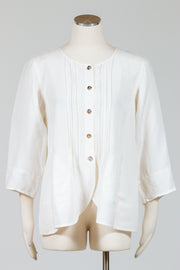 Kleen-TuckFront-Shirt-Linen-Laundered-White