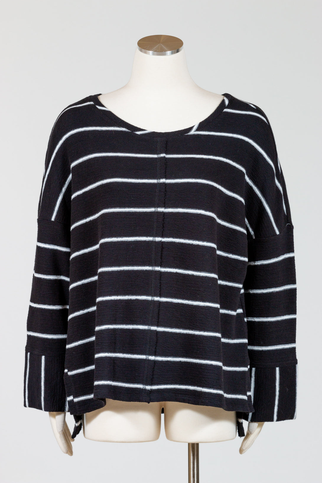 Habitat-Striped-Boxy-Sweater-FrenchTerry-Black-White-Stripe