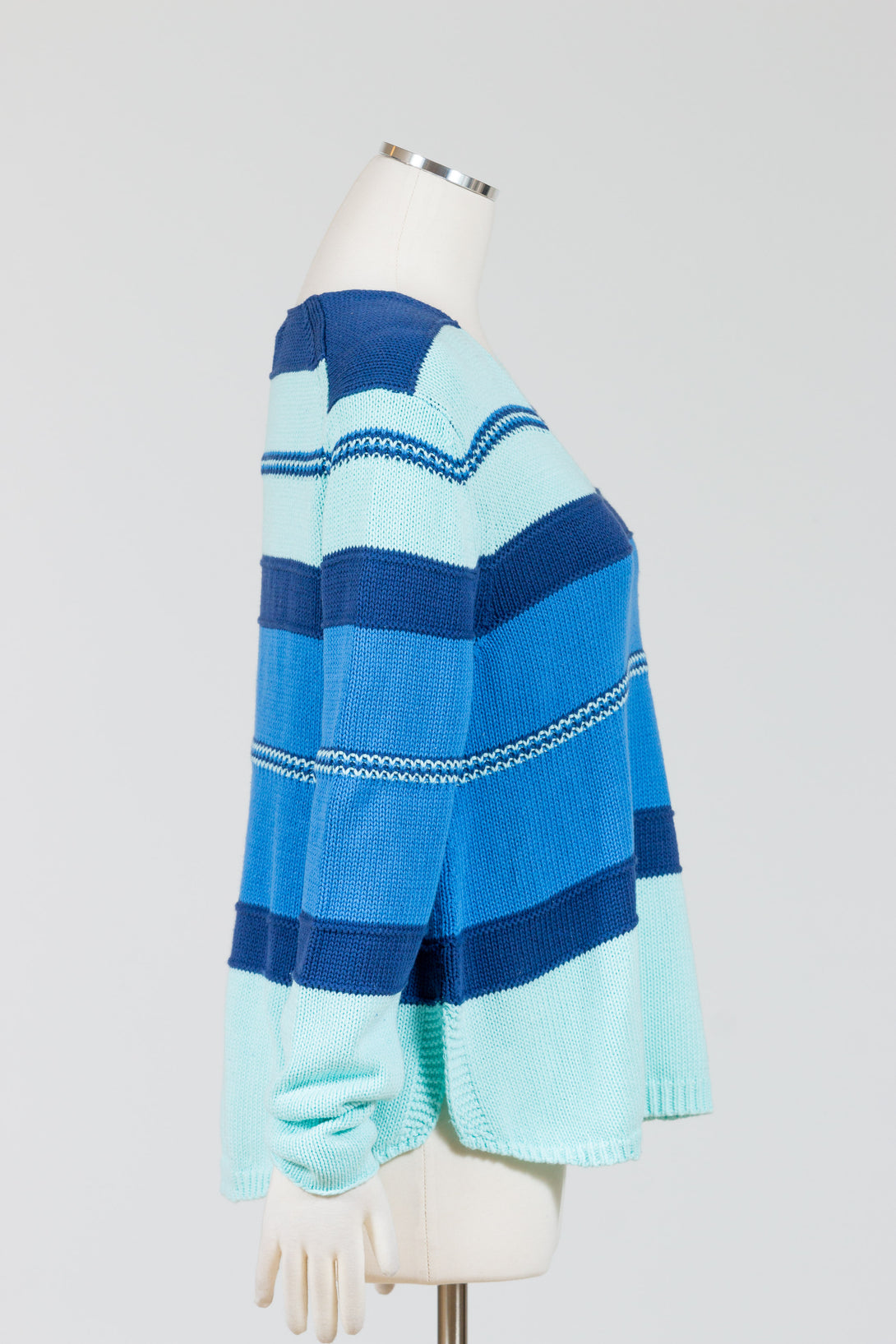 ZaketPlover-Sweater-Cotton-Knit-Aqua-Blue