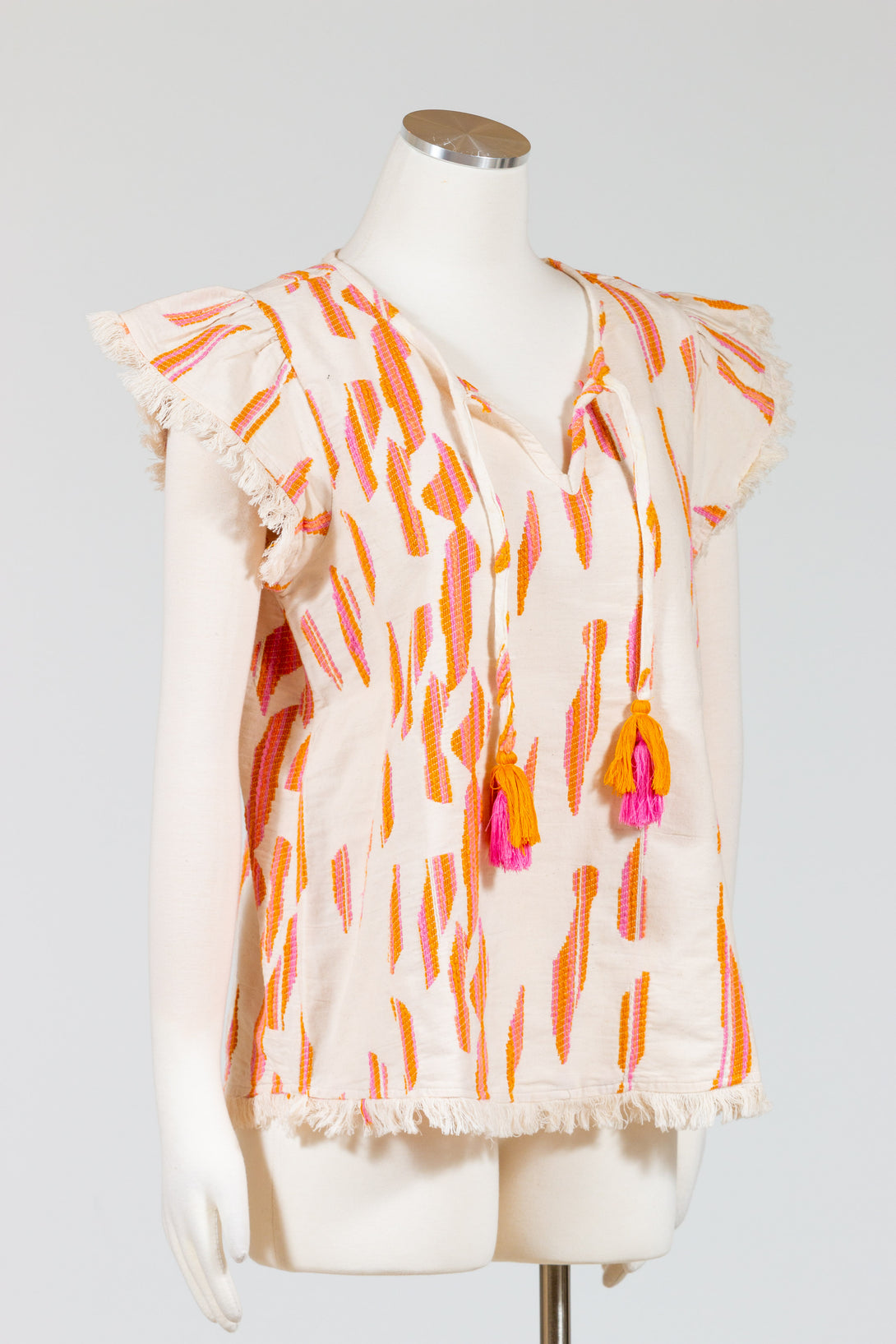 Tribal-Blouse-Embroidered-Cotton-Eggshell