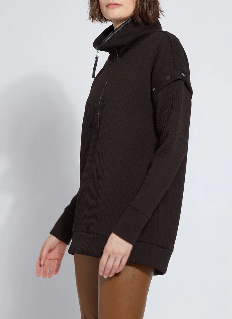 Lysse Cozy Convertible Sweatshirt Black