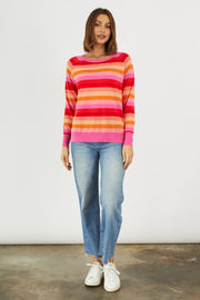 Zaket & Plover Multi Stripe Sweater (Cotton Knit)[FINAL SALE]