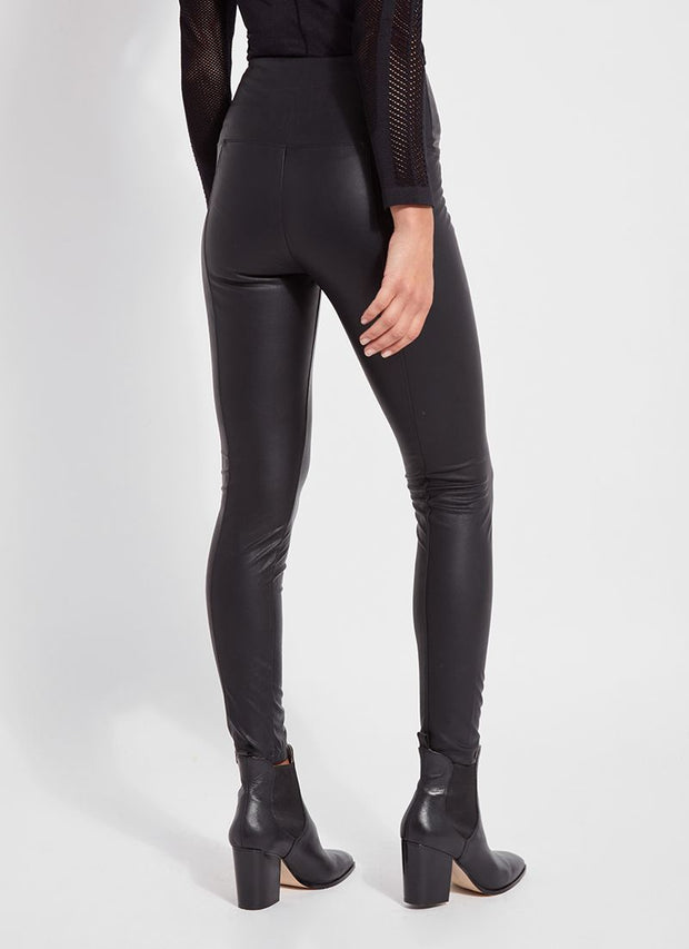 LYSSÉ Textured Leather Legging (Vegan Leather){Black}